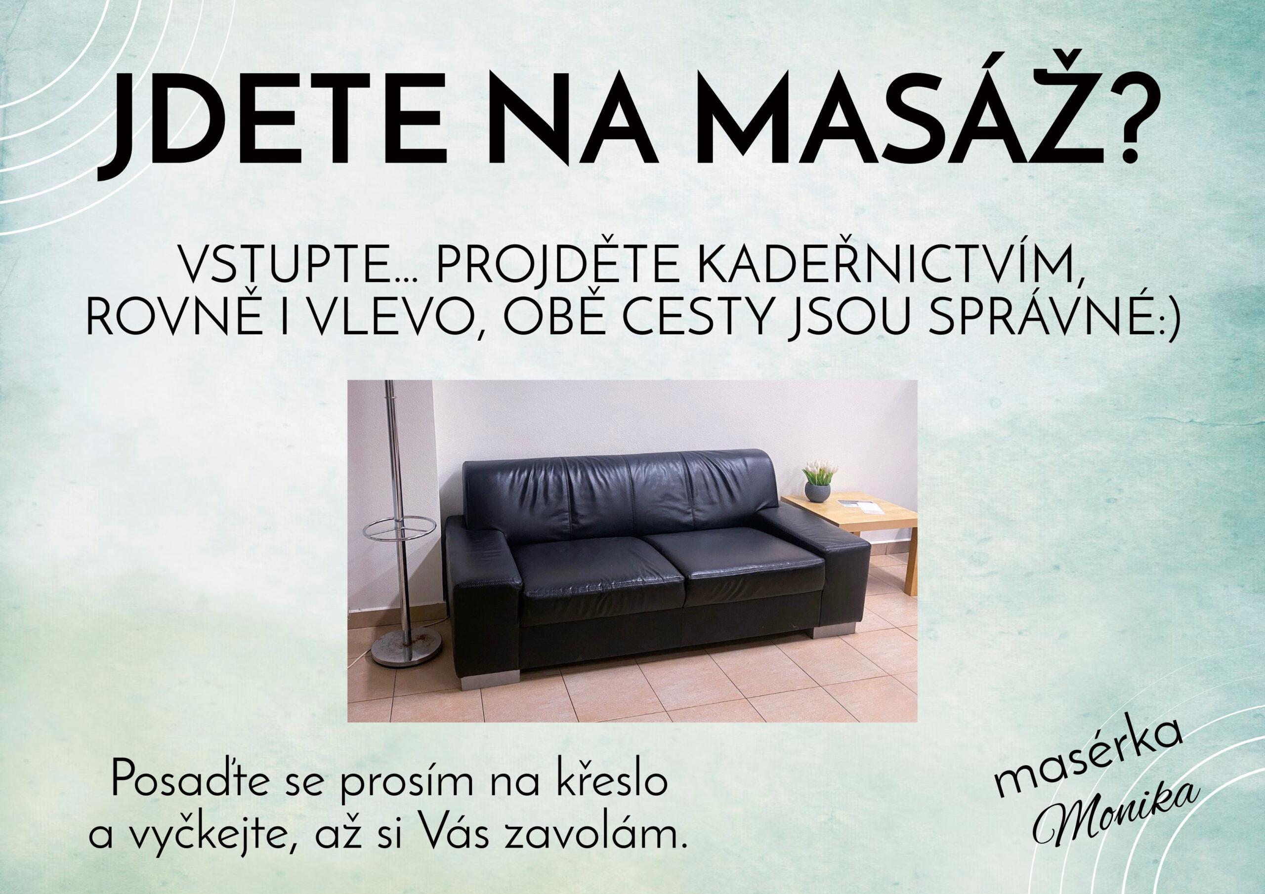 Prostory salonu – orientace